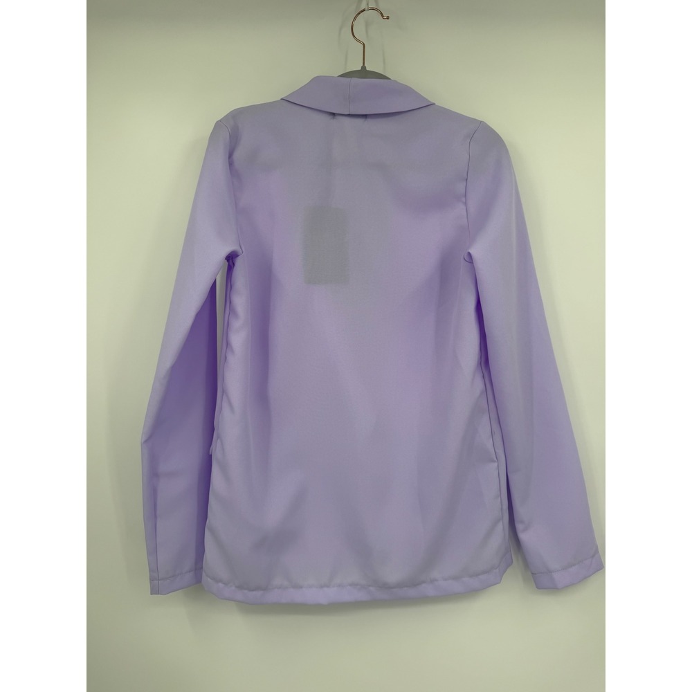 PrettyLittleThing Lilac Basic Single Breasted Curved Lapel Blazer CMY4165 Size 0 - Picture 4 of 5